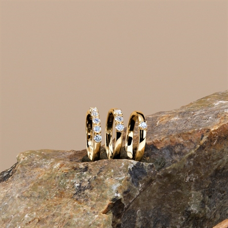 CROWN Allianz Ring I 14 kt. Gold mit Brillanten von 0,04 ct. bis 0,09 ct.